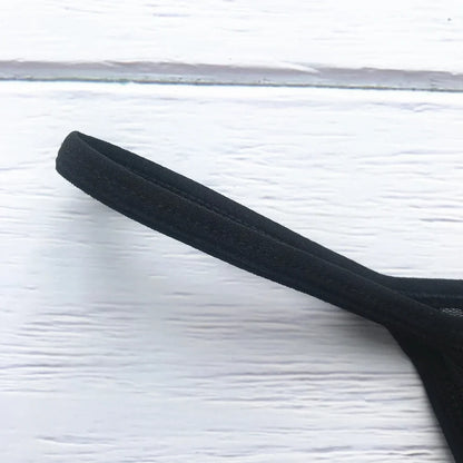 Black Men's Underwear Briefs Fishnet