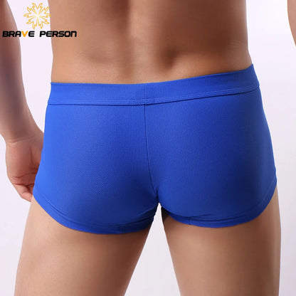 BRAVE PERSON Brand Underwear Men Boxers New Mens Boxers Shorts Male Panties Trunks Shorts U Convex Pouch Underpants