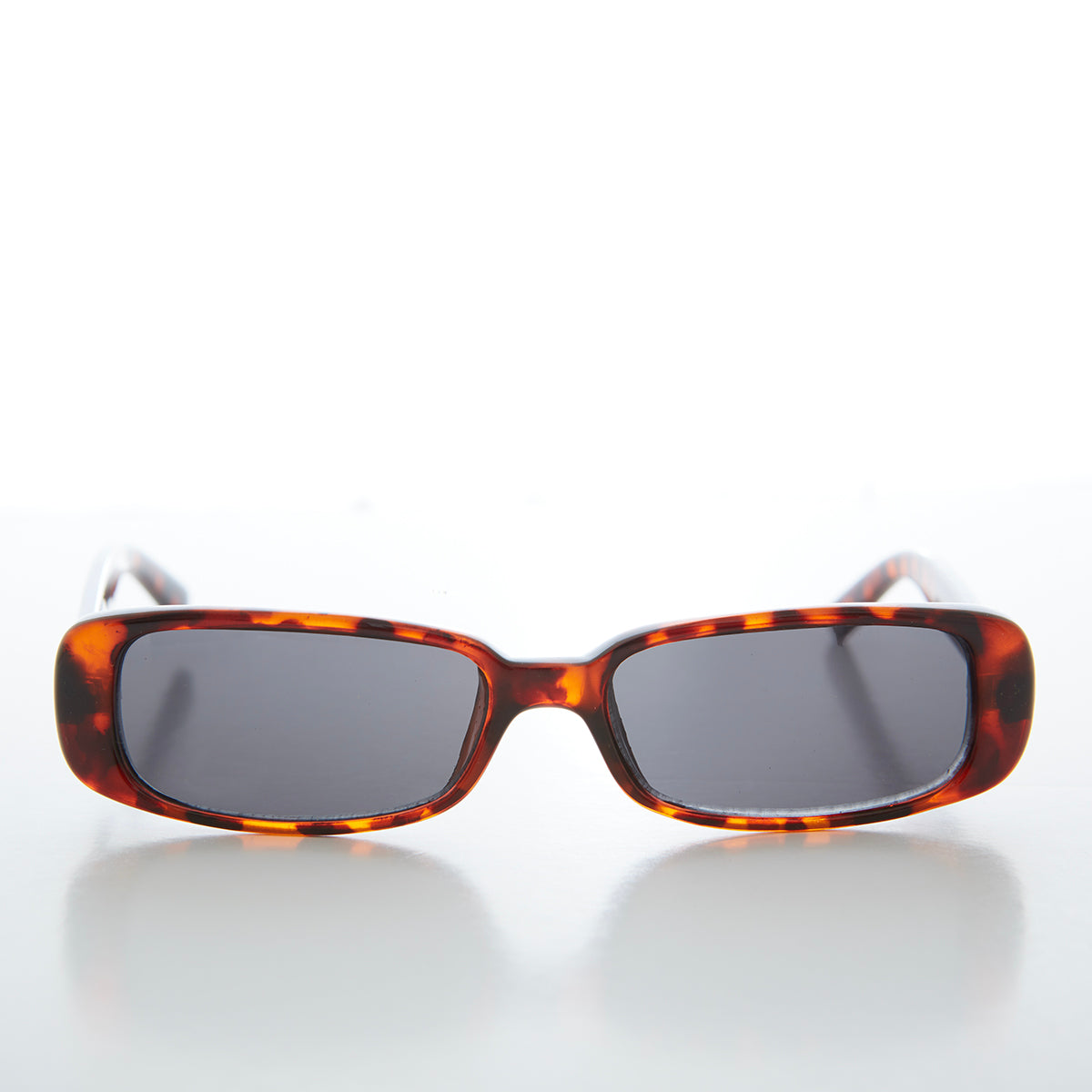 Sleek Rectangular Mod 90s Sunglasses - Hunter