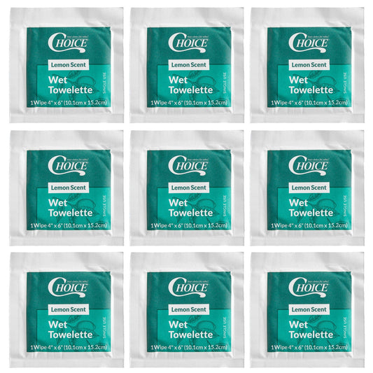 Wet Naps (Moist Towelettes), Pack of 9