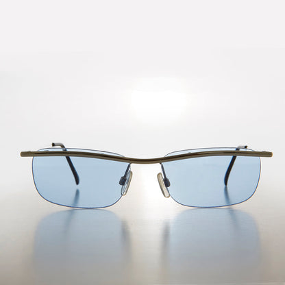 Rimless Y2k Sleek Rectangle Vintage Sunglasses - Hyland