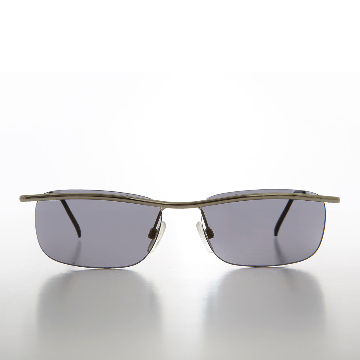 Rimless Y2k Sleek Rectangle Vintage Sunglasses - Hyland