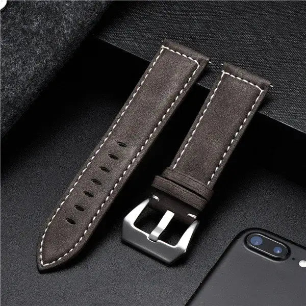 Samsung Galaxy Watch Leather Band - Classic Genuine Design - Triathlete Store
