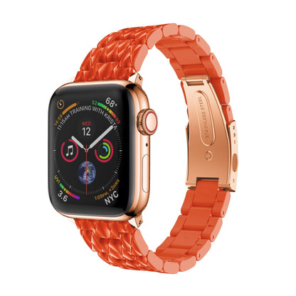 Resin Watchband Strap For Apple Watch Band Series 11/10/9/8/7/6/5/4/ SE / Ultra 1/2/3