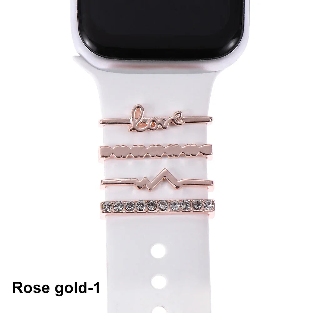 Decorative Metal Charms For Apple Watch Bands