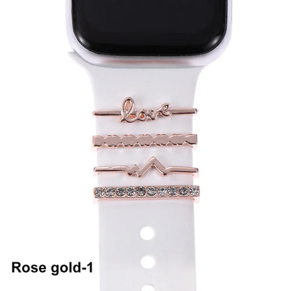 Decorative Metal Charms For Apple Watch Bands