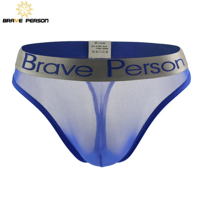 BRAVE PERSON Men's Briefs Transparent Low-waist Briefs