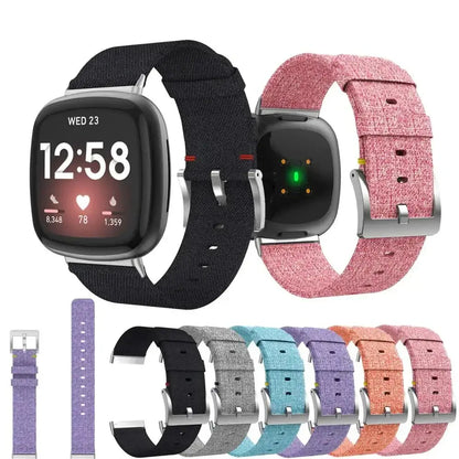 Fitbit Versa & Sense Nylon Band - Comfortable Durable Style