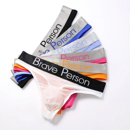 BRAVE PERSON Men's Briefs Transparent Low-waist Briefs