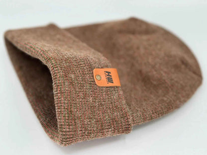 Haakwear H Stitch Fusion Cuffed Beanie / Hat (Patened Design) Burgundy / Green, Made in USA