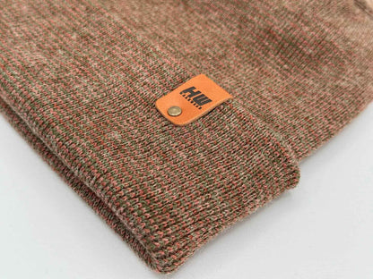 Haakwear H Stitch Fusion Cuffed Beanie / Hat (Patened Design) Burgundy / Green, Made in USA