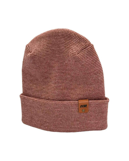 Haakwear H Stitch Fusion Cuffed Beanie / Hat (Patened Design) Burgundy / Pink, Made in USA