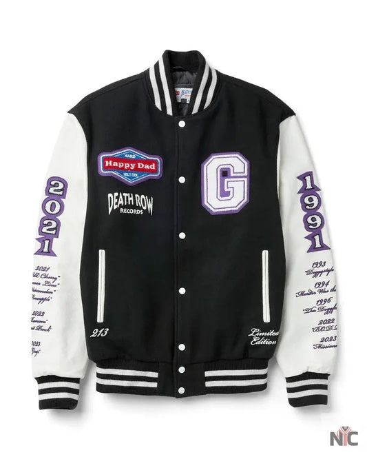 Happy Dad x Death Row Varsity Jacket
