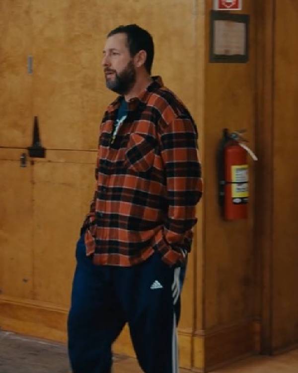 Happy Gilmore 2 Adam Sandler Orange Plaid Shirt
