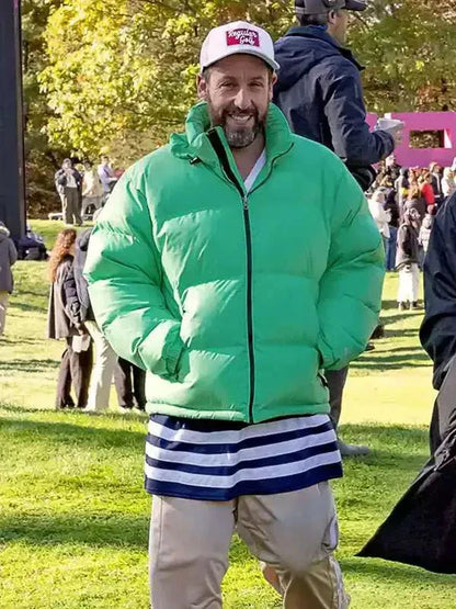 Happy Gilmore 2 Adam Sandler Green Puffer Jacket