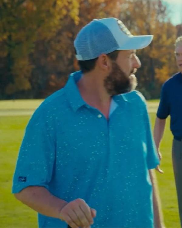 Happy Gilmore 2 Adam Sandler Blue Polo Shirt