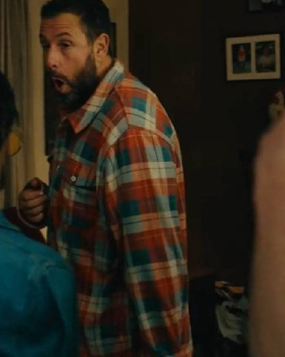 Happy Gilmore 2 Adam Sandler Checkered Plaid Shirt