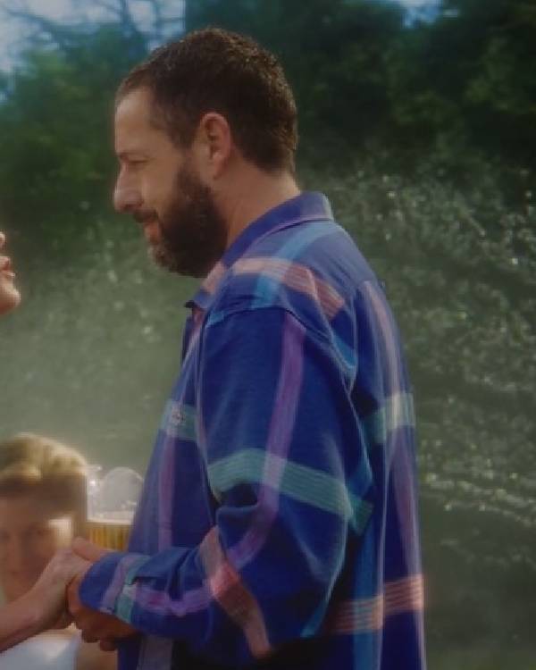 Happy Gilmore 2 Adam Sandler Multicolor Plaid Shirt