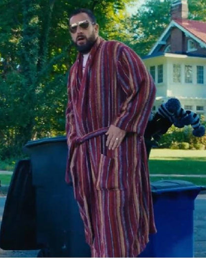 Happy Gilmore 2 Adam Sandler Striped Bathrobe