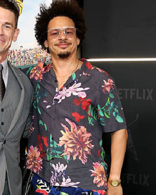 Happy Gilmore 2 Premiere Eric André NYC Floral Shirt