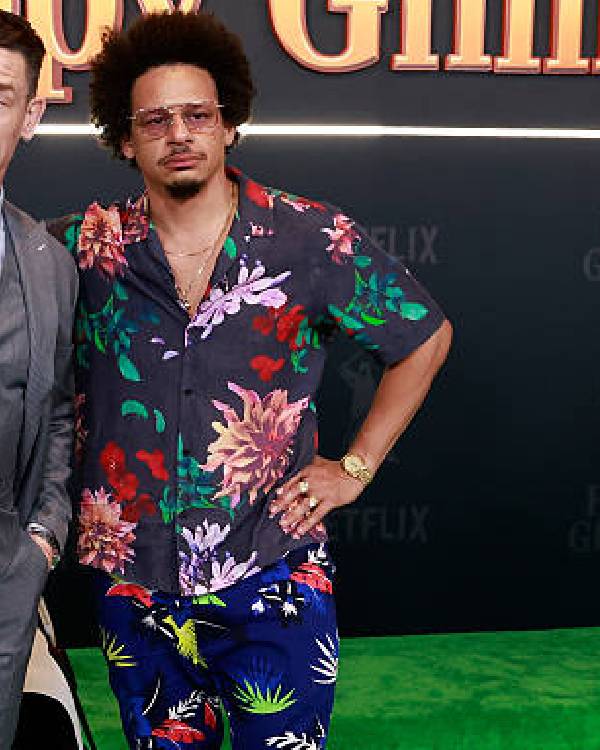 Happy Gilmore 2 Premiere Eric André NYC Floral Shirt