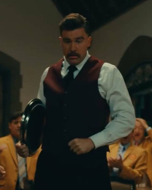 Happy Gilmore 2 Travis Kelce Maroon Vest