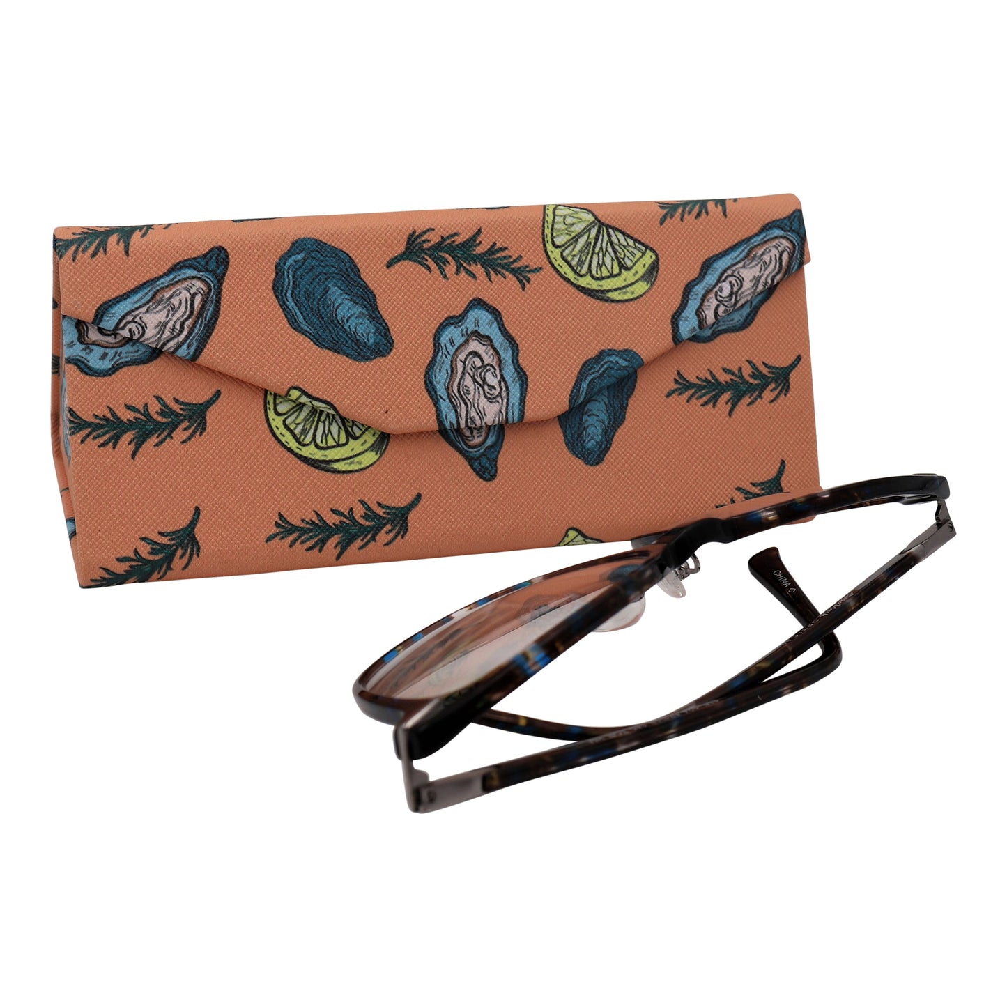 Oyser Print Glasses Case - Vegan Leather Magic Folding Hardcase