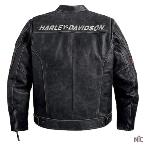 Harley Davidson Black Boxford Leather Jacket