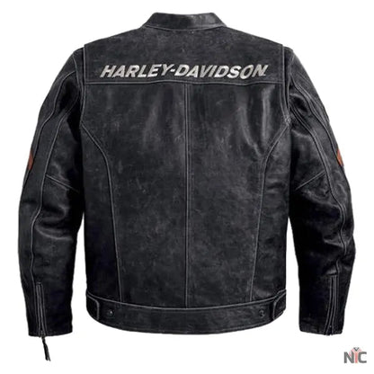 Harley Davidson Black Boxford Leather Jacket