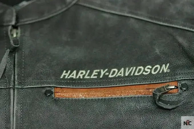 Harley Davidson Black Boxford Leather Jacket