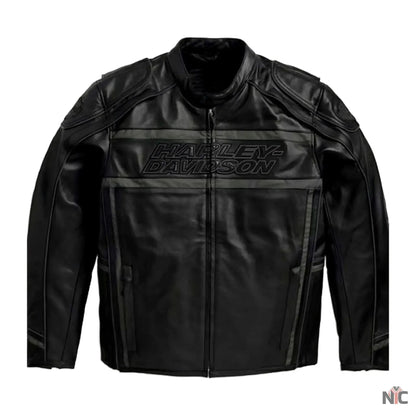 Harley Davidson Luminator 360 Black Leather Jacket