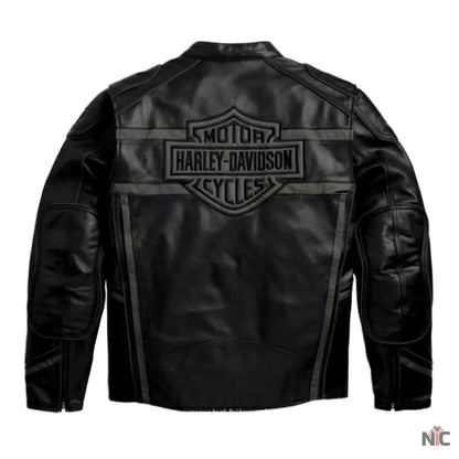 Harley Davidson Luminator 360 Black Leather Jacket