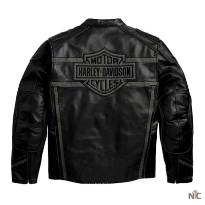 Harley Davidson Luminator 360 Black Leather Jacket