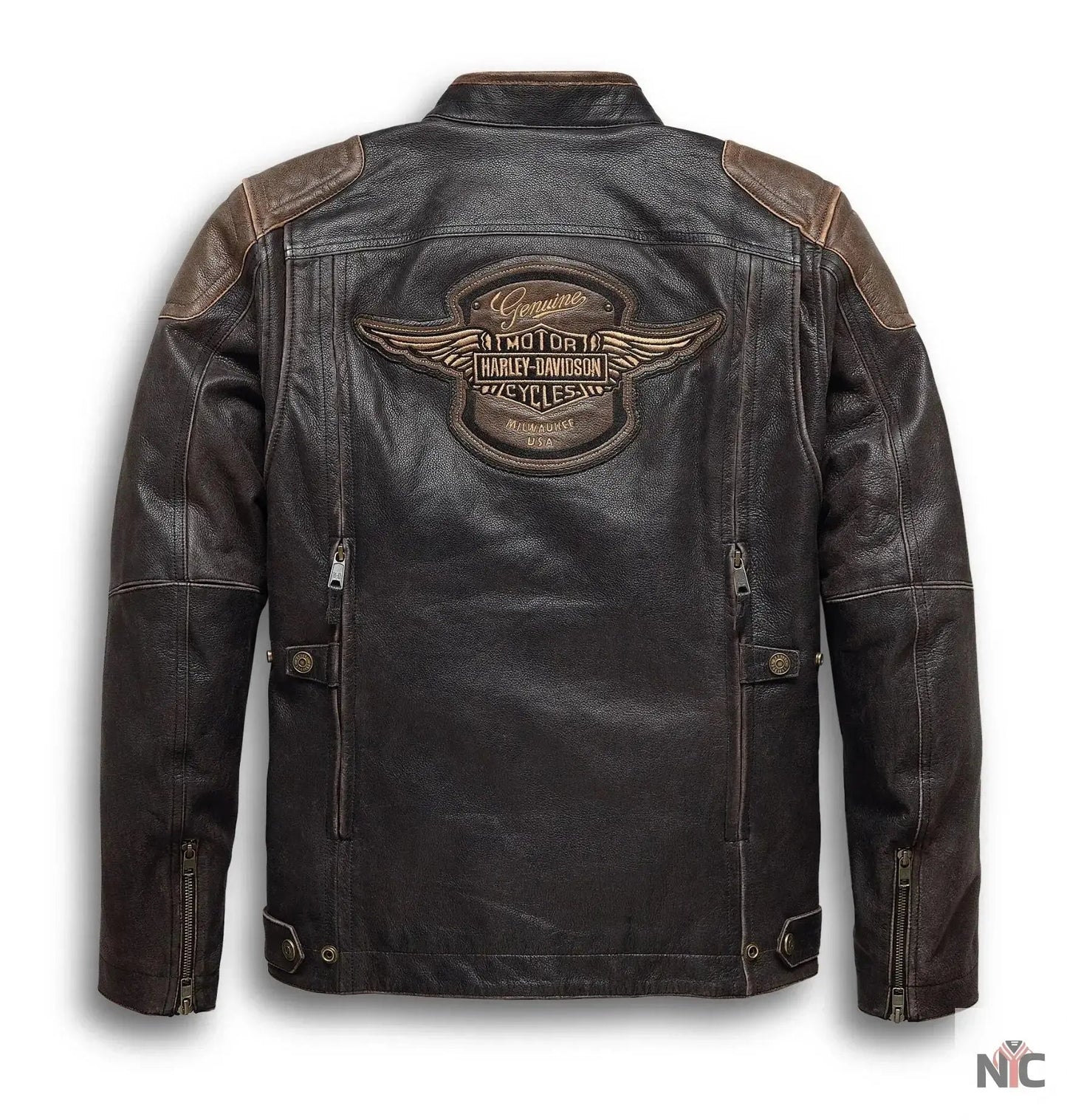 Harley Davidson Triple Vent System Trostel Leather Jacket
