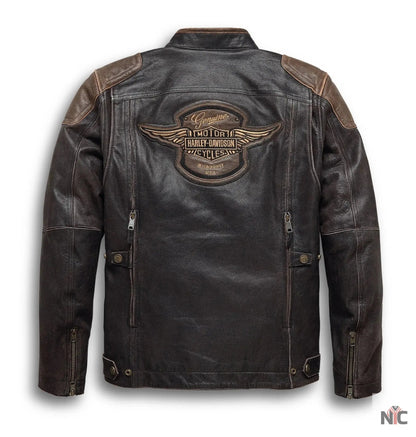 Harley Davidson Triple Vent System Trostel Leather Jacket
