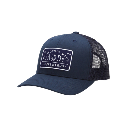 Navy Almond Trucker Hat