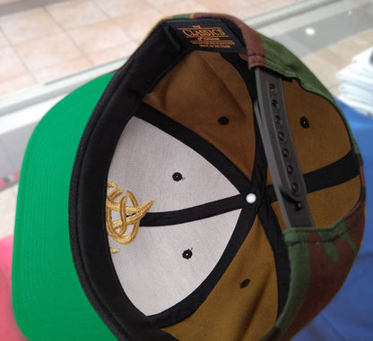 Aguilas Cibaeñas Embroidered SnapBack Camouflage Hat