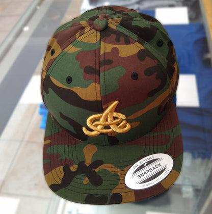 Aguilas Cibaeñas Embroidered SnapBack Camouflage Hat