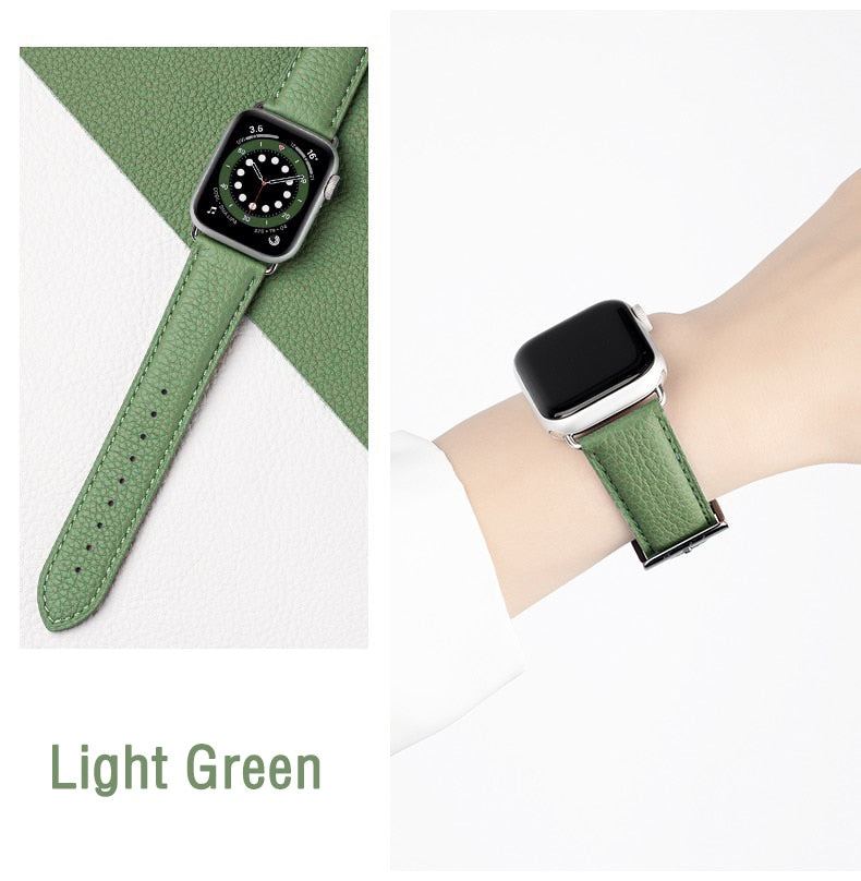 Genuine Leather Loop Apple Watch Band Series 11/10/9/8/7/6/5/4/ SE / Ultra 1/2/3