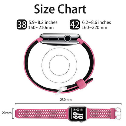 Silicone Apple Watch Band Series 11/10/9/8/7/6/5/4/ SE / Ultra 1/2/3
