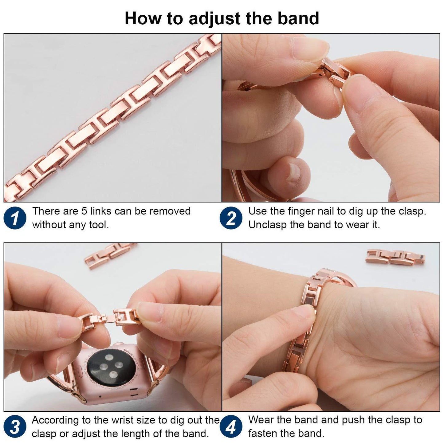 Diamond - Steel Apple Watch Band Series 11/10/9/8/7/6/5/4/ SE / Ultra 1/2/3