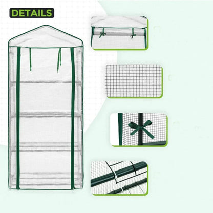 Mini Portable Greenhouse Cover with Frame, Outdoor, Balcony, Temperature Retaining, Waterproof, Flower, Plants, Gardening