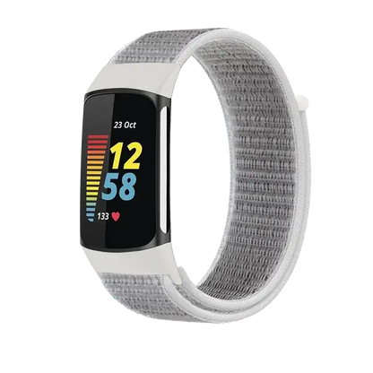Fitbit Charge 5 6 Nylon Velcro Band - Durable Comfortable Strap