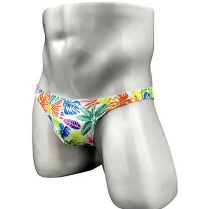 Tropical Flowers Low Cut Swim Brief