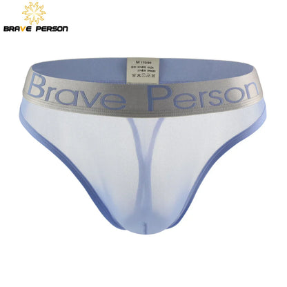 BRAVE PERSON Men's Briefs Transparent Low-waist Briefs