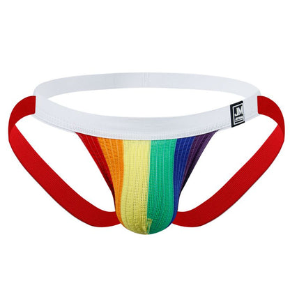 JOCKMAIL Gay Underwear Men Jockstrap Rainbow