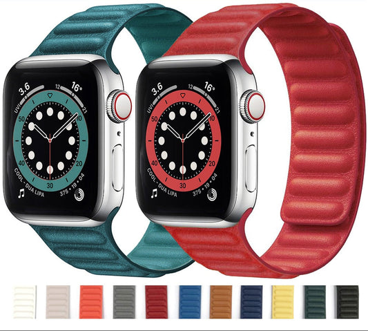 Leather Apple Watch Band Series 11/10/9/8/7/6/5/4/ SE / Ultra 1/2/3