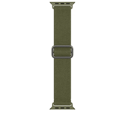 Watch Bands - Soft Nylon Elastic Braided Strap -Apple Compatible