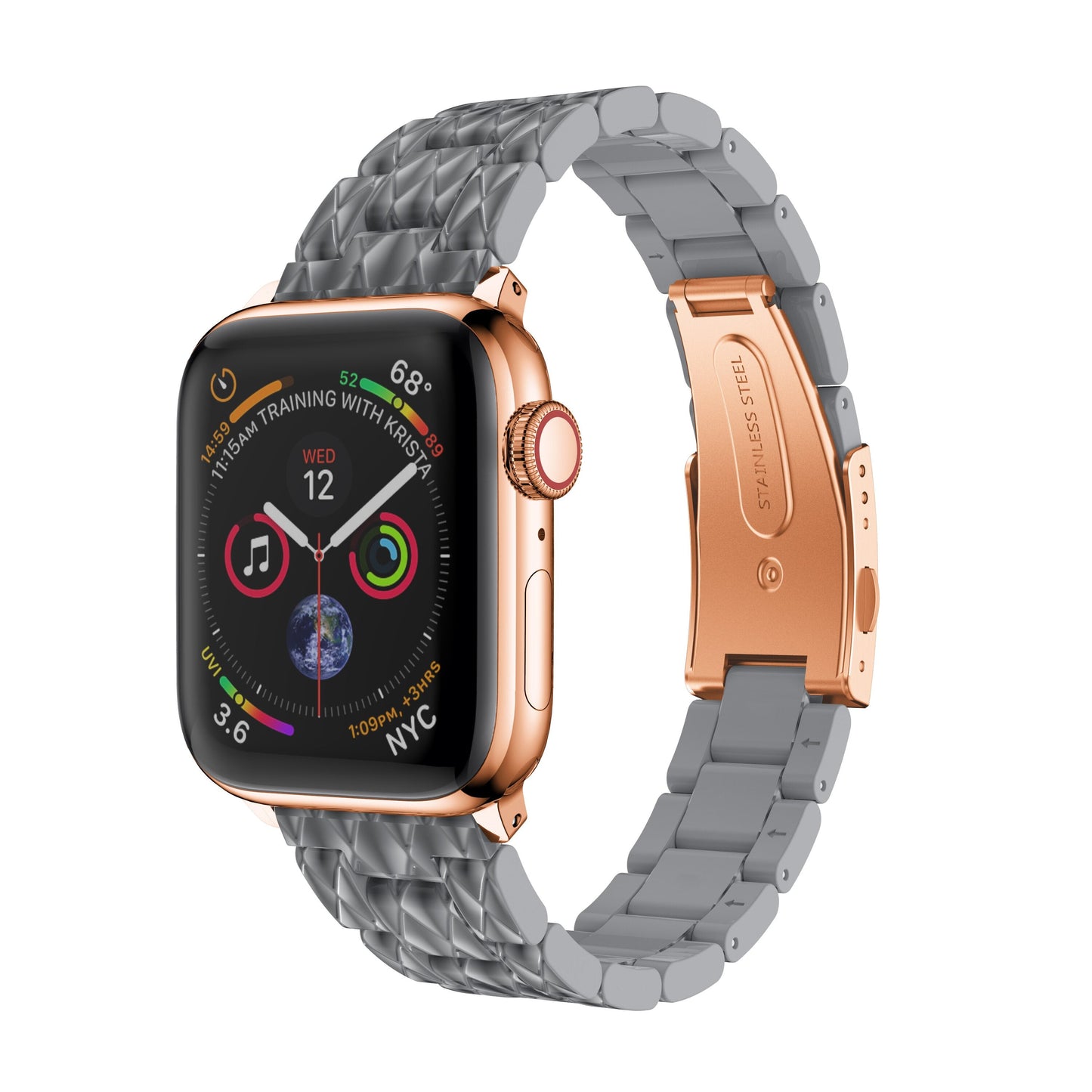 Resin Watchband Strap For Apple Watch Band Series 11/10/9/8/7/6/5/4/ SE / Ultra 1/2/3