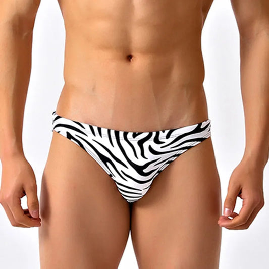 Zebra Low Cut Swim Brief